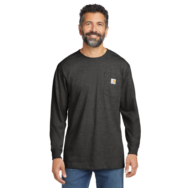 Mens Carhartt Pocketed Long Sleeve Tee - Image 5