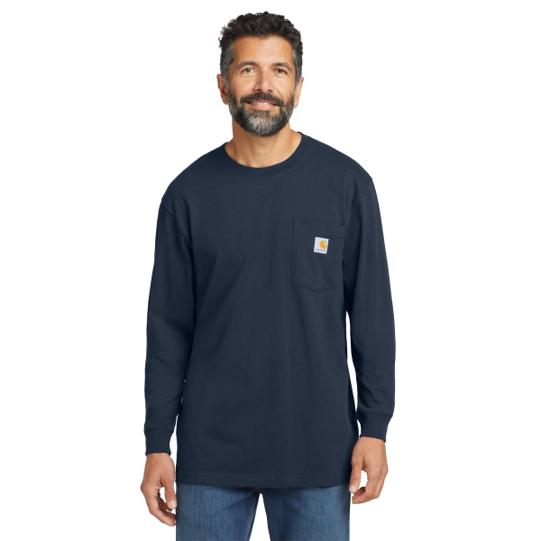 Mens Carhartt Pocketed Long Sleeve Tee - Image 3